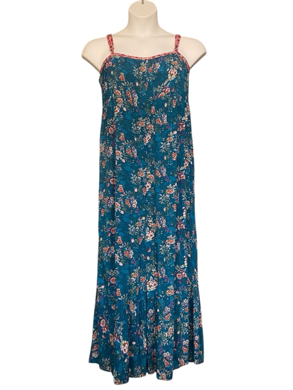 Natural Life Sleeveless Flowy Boho Romper Cottagecore Pockets Womens Size Medium